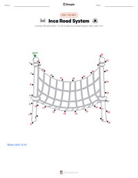 Inca Road System printable worksheet preview