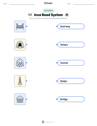 Inca Road System printable worksheet preview