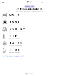 Podgląd drukowalnego arkusza ćwiczeń System dróg Inków