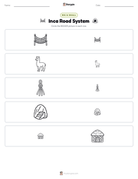 Inca Road System printable worksheet preview
