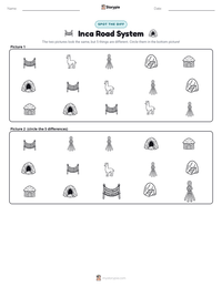 Inca Road System printable worksheet preview