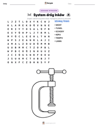 Podgląd drukowalnego arkusza ćwiczeń System dróg Inków