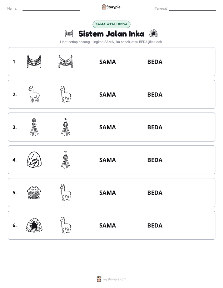 Sama atau Berbeda
