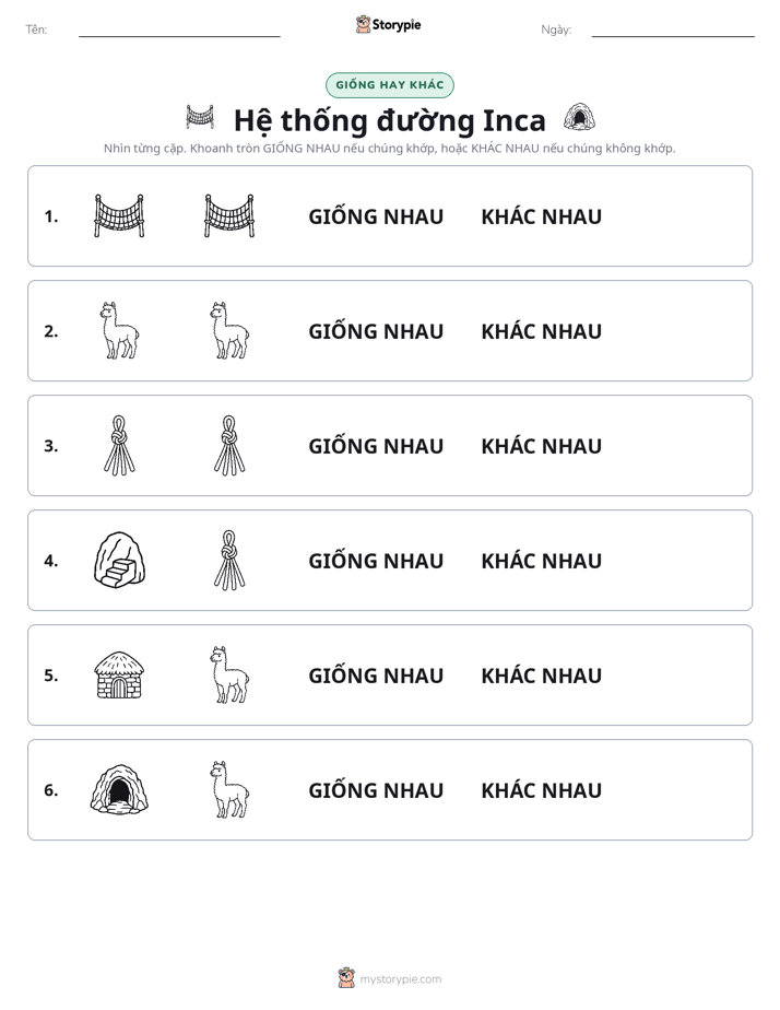 Giống Hay Khác