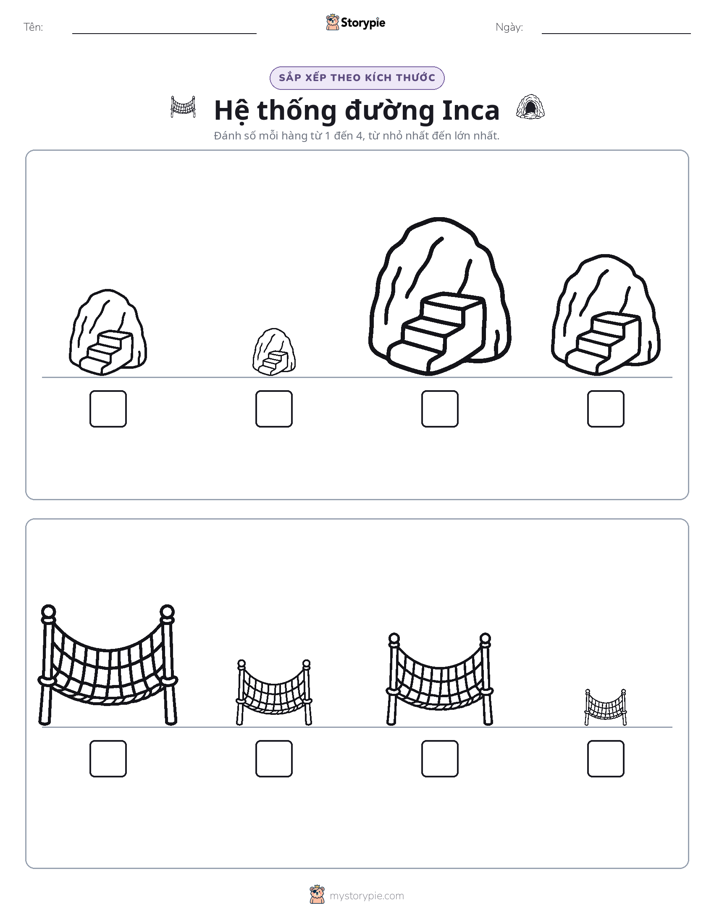 Thứ Tự Kích Thước