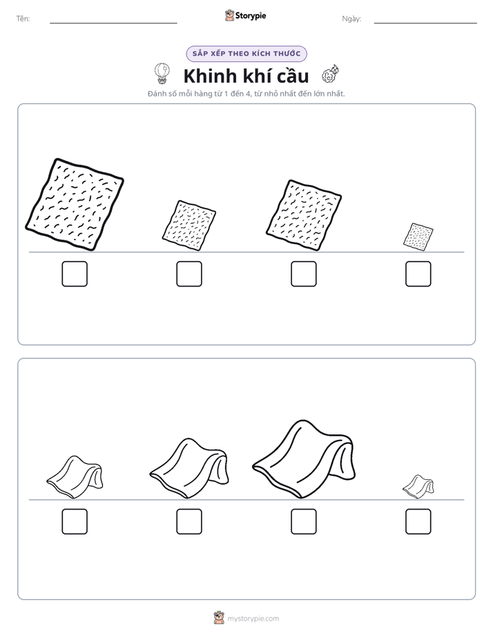 Thứ Tự Kích Thước