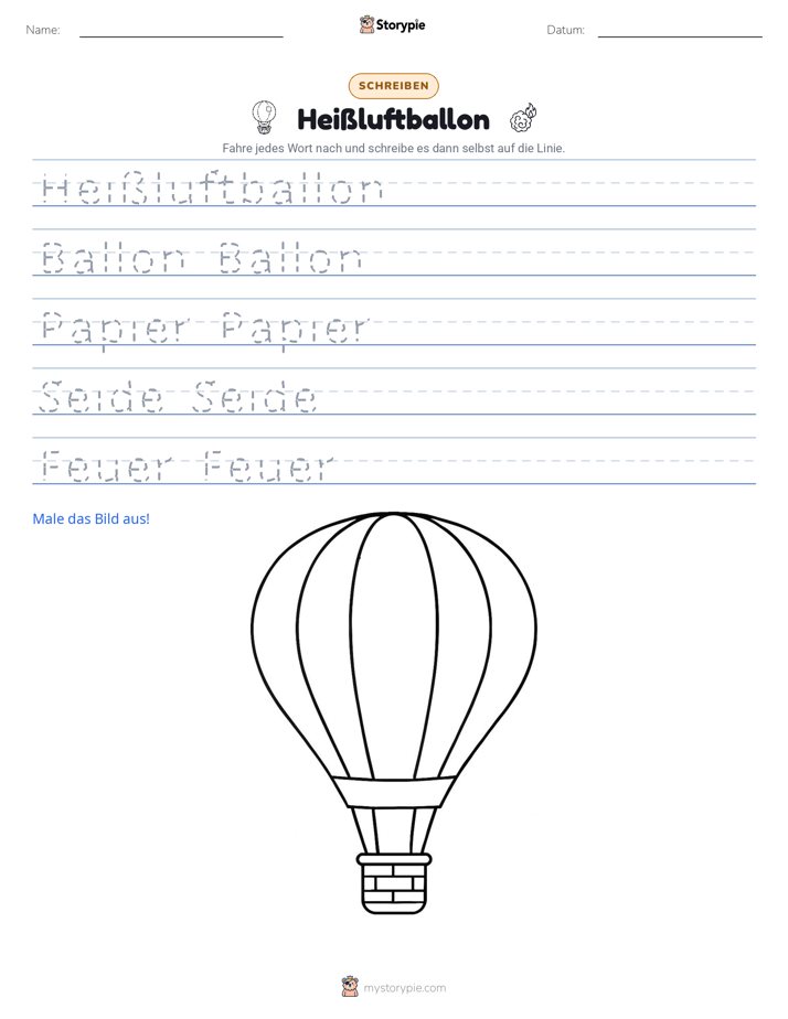 Schreibübung