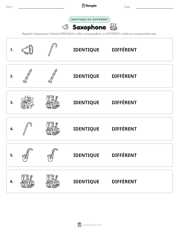 Identique ou Différent