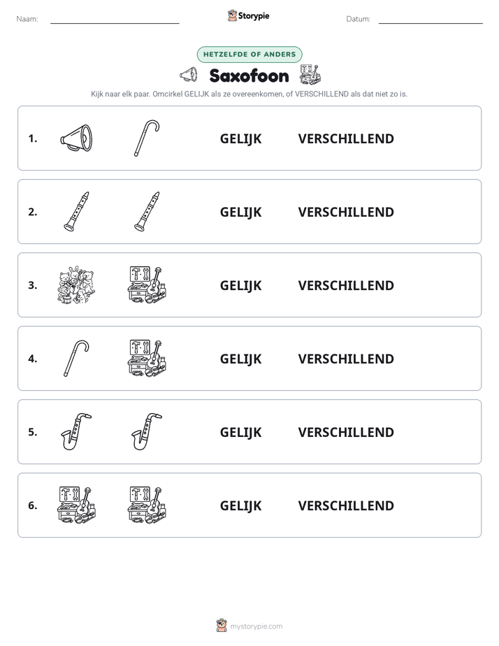 Zelfde of Verschillend