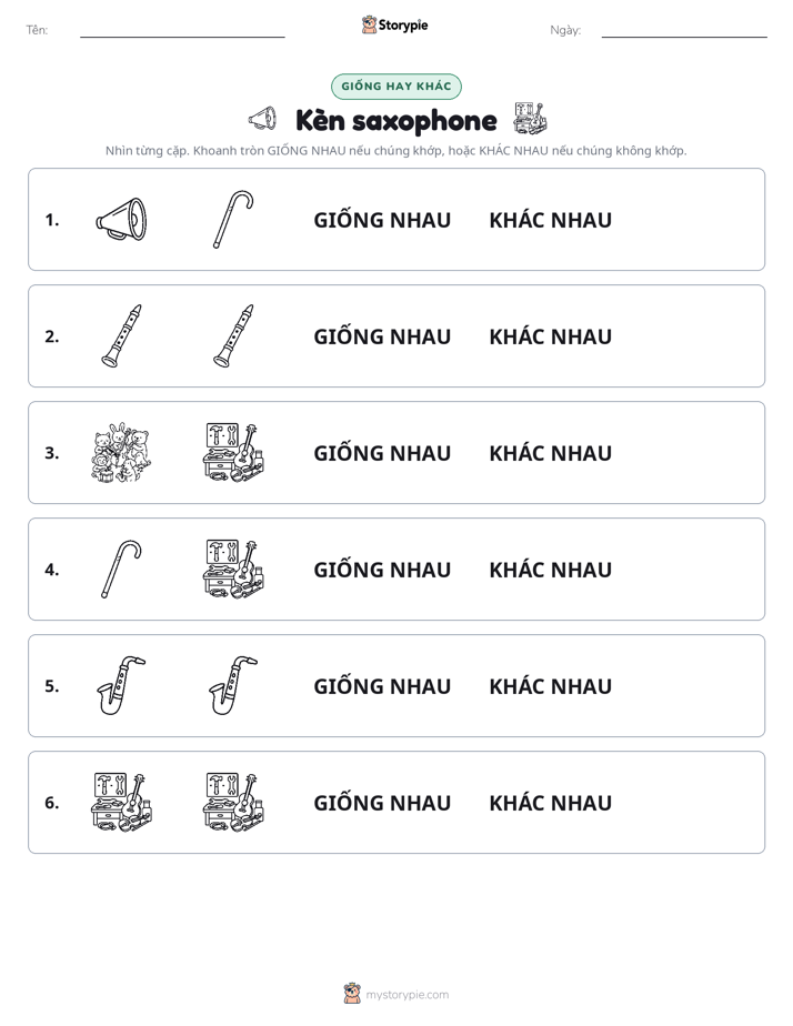 Giống Hay Khác