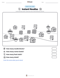 Instant Noodles printable worksheet preview
