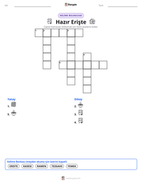 Hazır Erişte yazdırılabilir çalışma sayfası önizlemesi