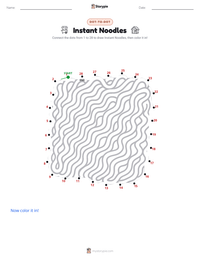Instant Noodles printable worksheet preview