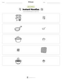 Instant Noodles printable worksheet preview