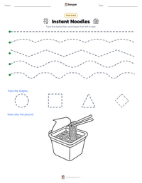 Instant Noodles printable worksheet preview