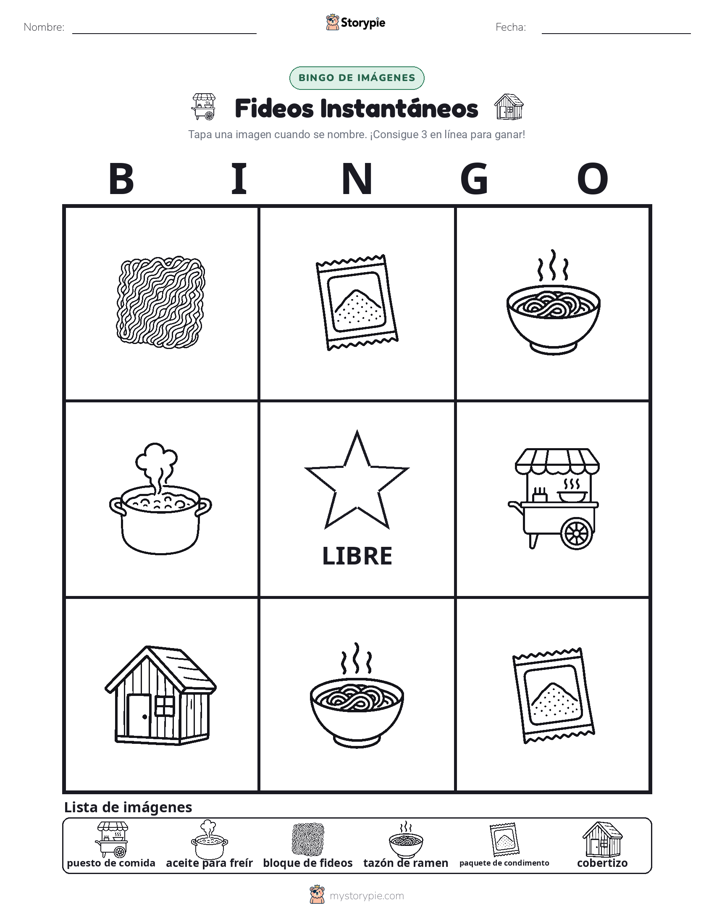 Bingo de Imágenes