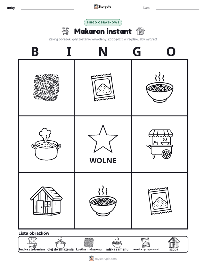 Bingo obrazkowe