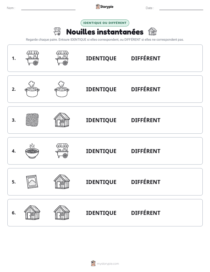 Identique ou Différent