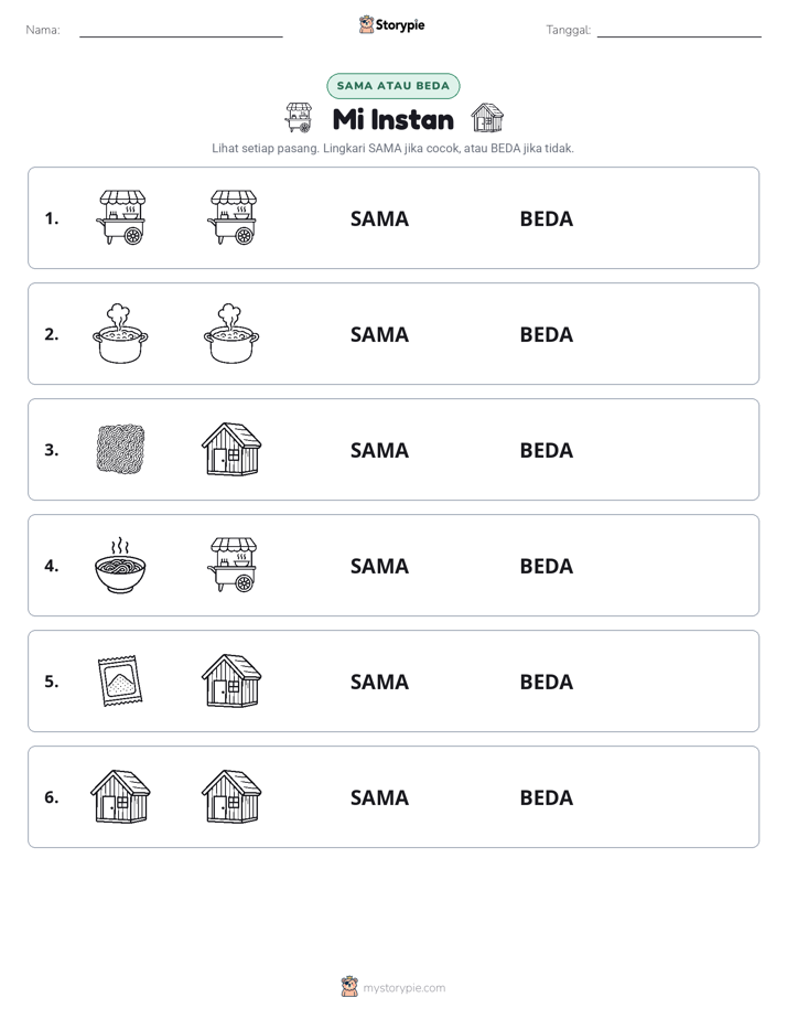 Sama atau Berbeda