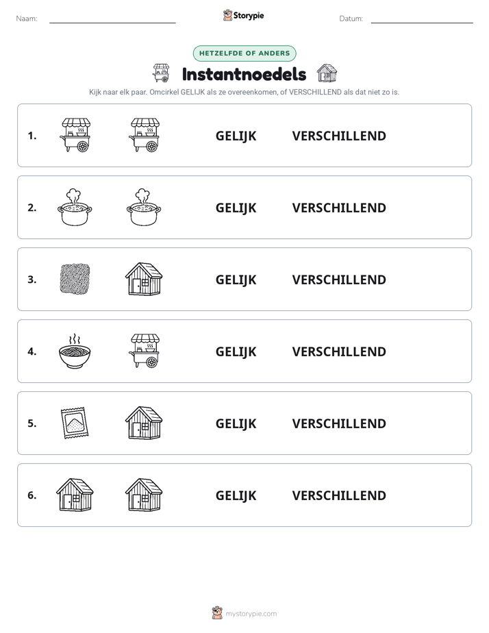 Zelfde of Verschillend