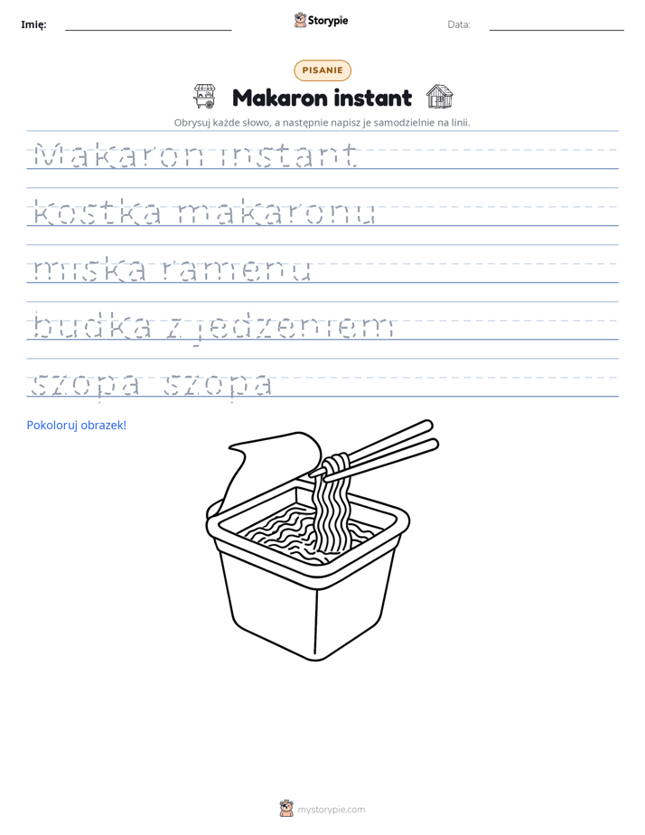 Ćwiczenie Pisania