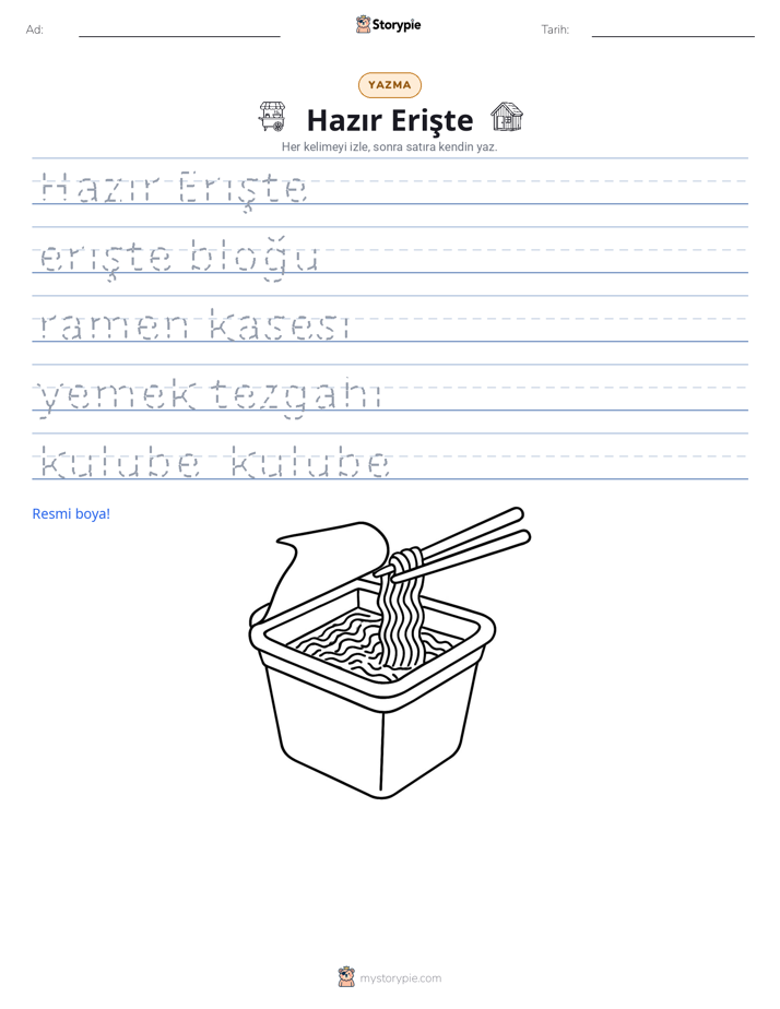 Yazma Pratiği
