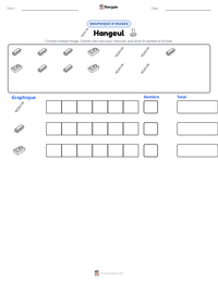 Aperçu de la feuille de travail imprimable Hangeul