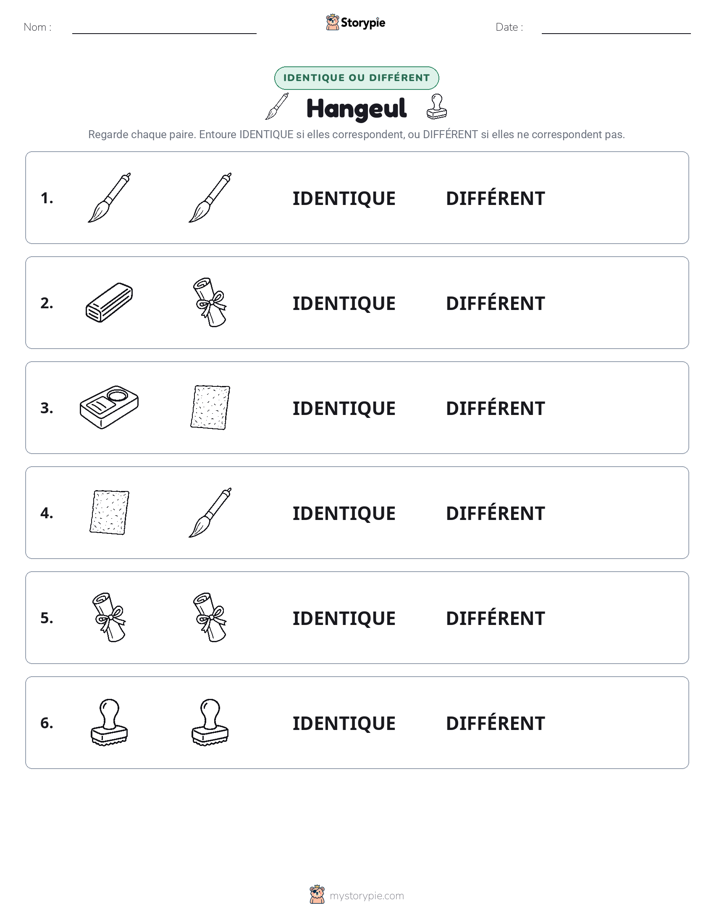 Identique ou Différent