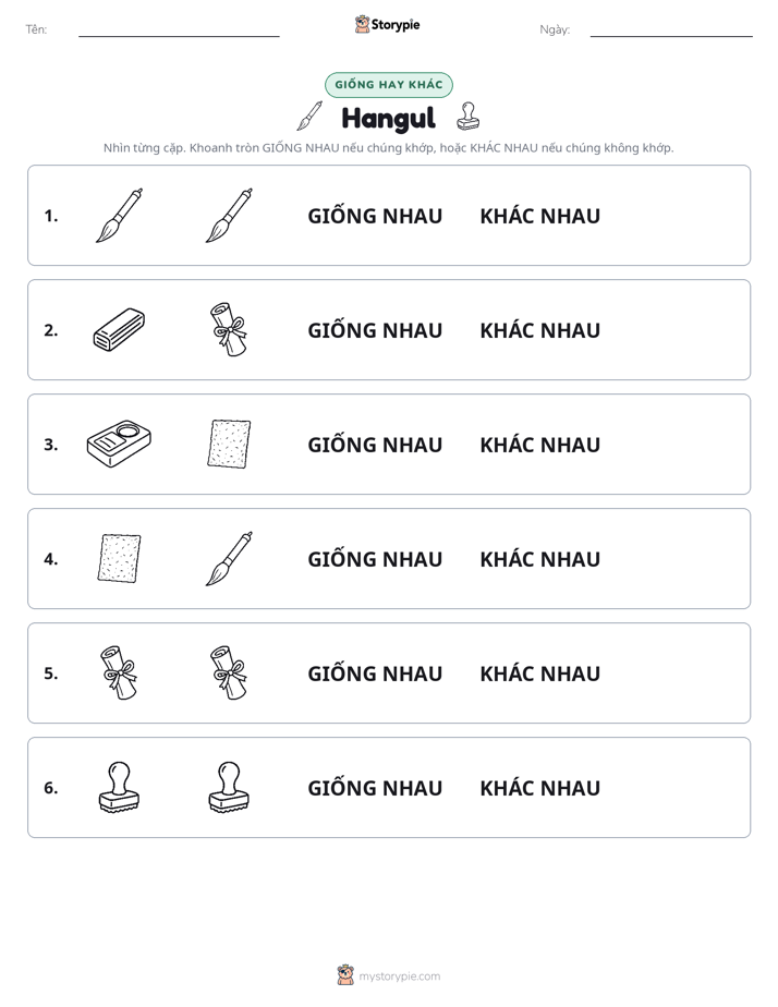 Giống Hay Khác