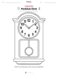 Pendulum Clock printable worksheet preview