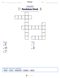 Pendulum Clock printable worksheet preview