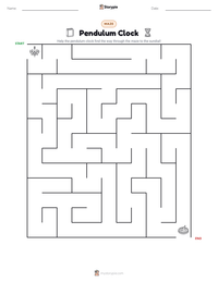 Pendulum Clock printable worksheet preview