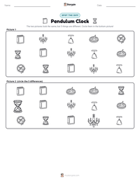Pendulum Clock printable worksheet preview