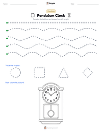 Pendulum Clock printable worksheet preview