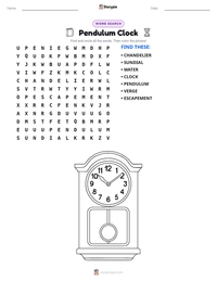 Pendulum Clock printable worksheet preview