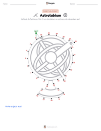 Astrolabium druckbare Arbeitsblatt Vorschau