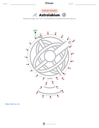 Astrolabium afdrukbare werkblad voorbeeld