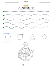 Astrolabe printable worksheet preview