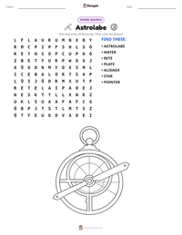 Astrolabe printable worksheet preview