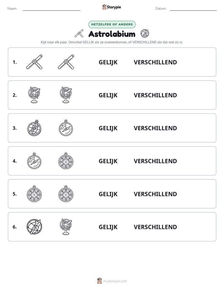 Zelfde of Verschillend