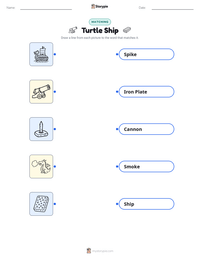 Turtle Ship printable worksheet preview