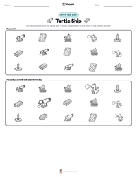 Turtle Ship printable worksheet preview