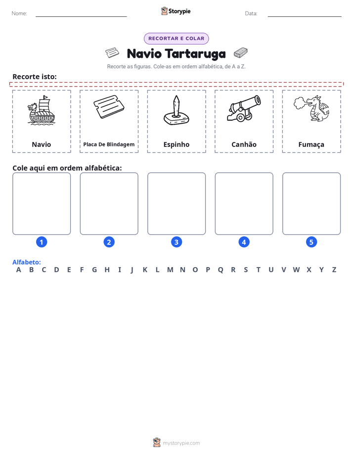 Recortar & Colar Alfabeto