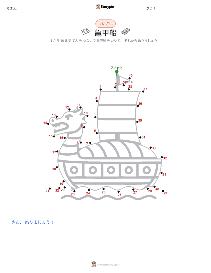 点つなぎ