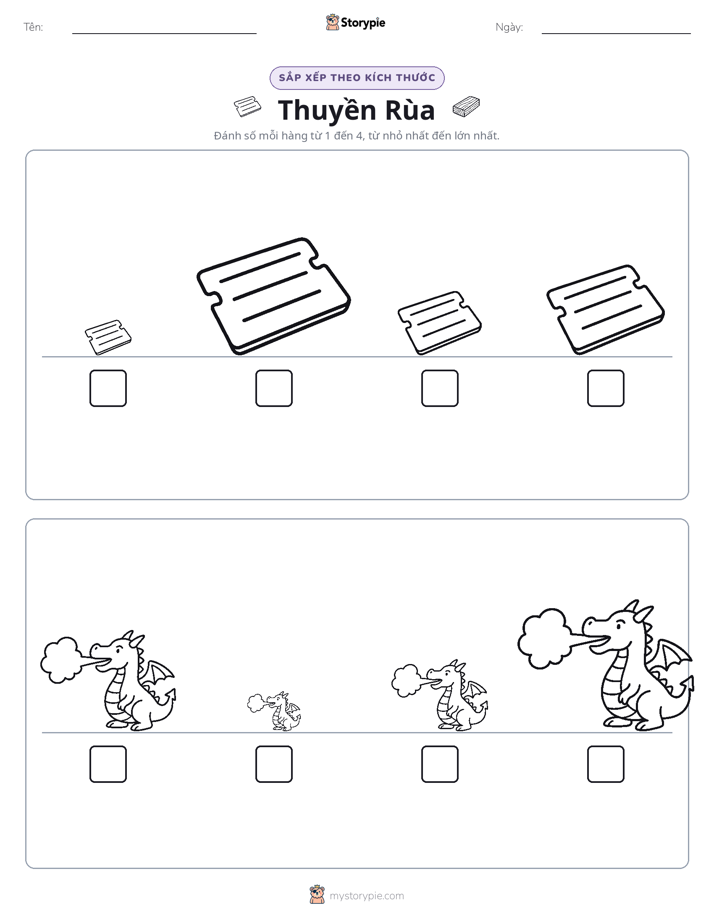 Thứ Tự Kích Thước