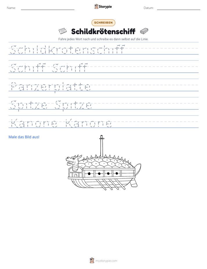 Schreibübung