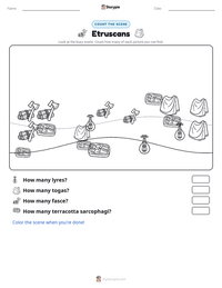 Etruscans printable worksheet preview