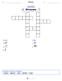 Etruscans printable worksheet preview