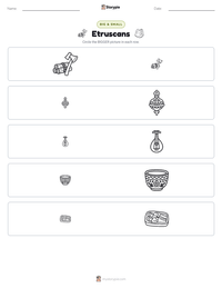 Etruscans printable worksheet preview