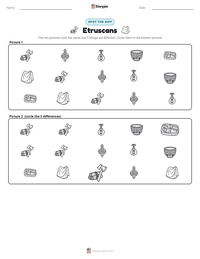 Etruscans printable worksheet preview